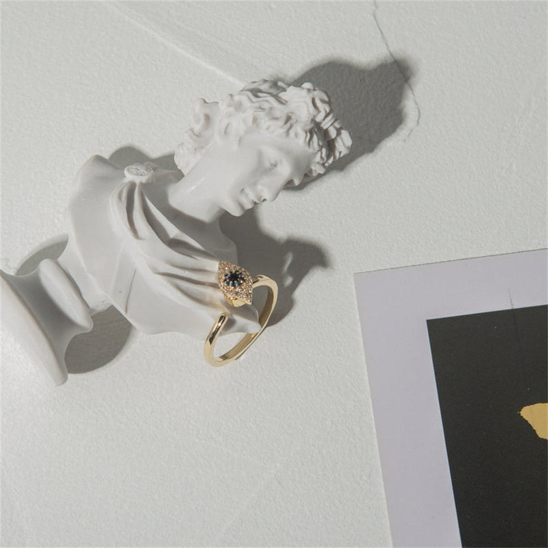 Evil Eye Angst Fidget Ring - Verstellbar