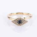 Evil Eye Angst Fidget Ring - Verstellbar