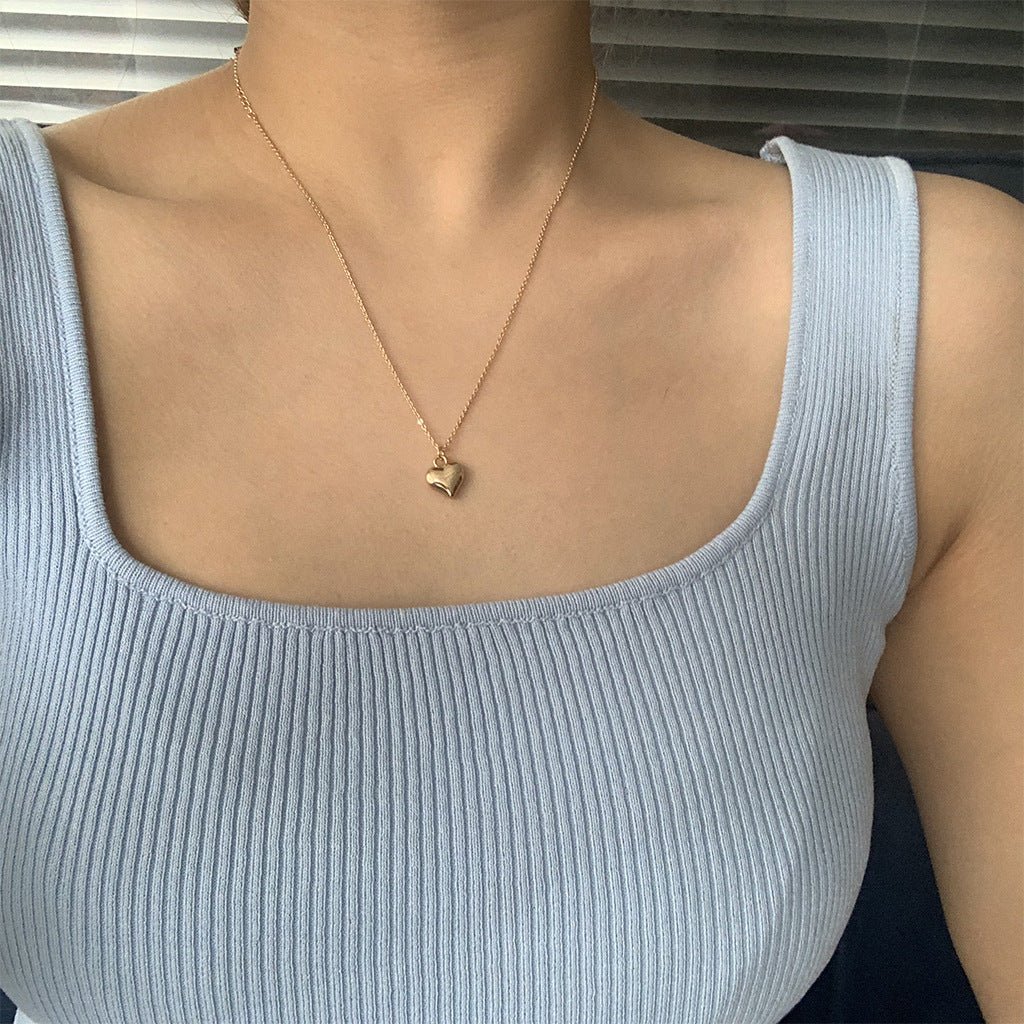 Geschwollene Herz Halskette