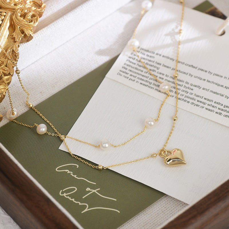 Puffy Herz Halskette Set - Lizzy