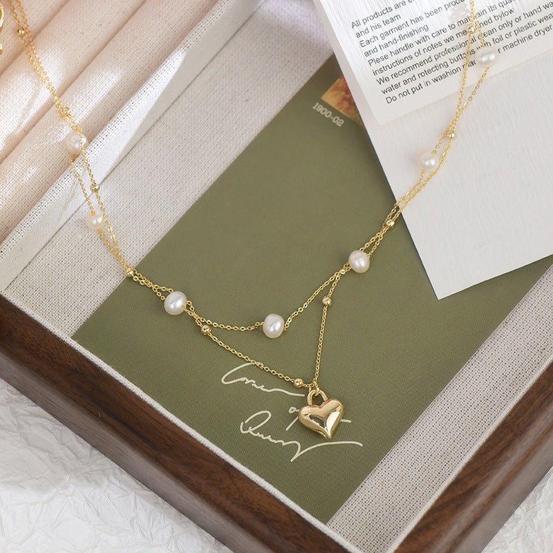 Puffy Herz Halskette Set - Lizzy