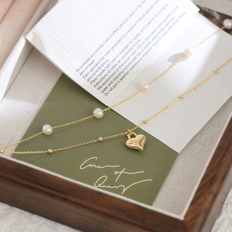 Puffy Herz Halskette Set - Lizzy