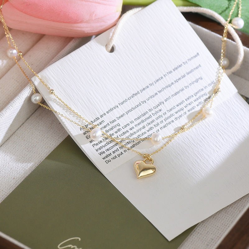 Puffy Herz Halskette Set - Lizzy