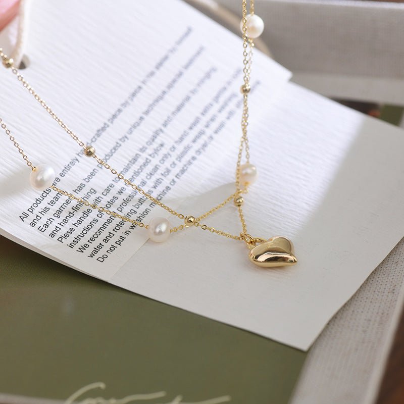 Puffy Herz Halskette Set - Lizzy