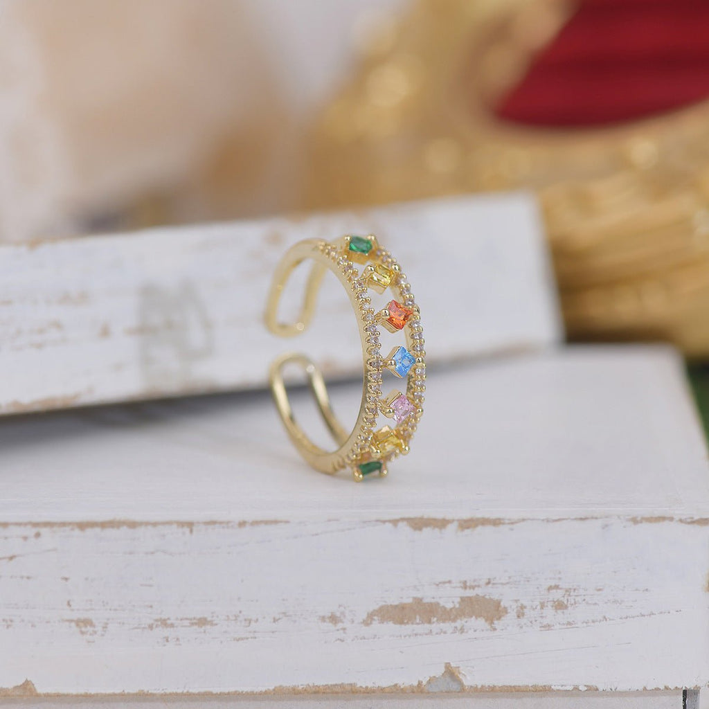 Edelsteinring - Regenbogen