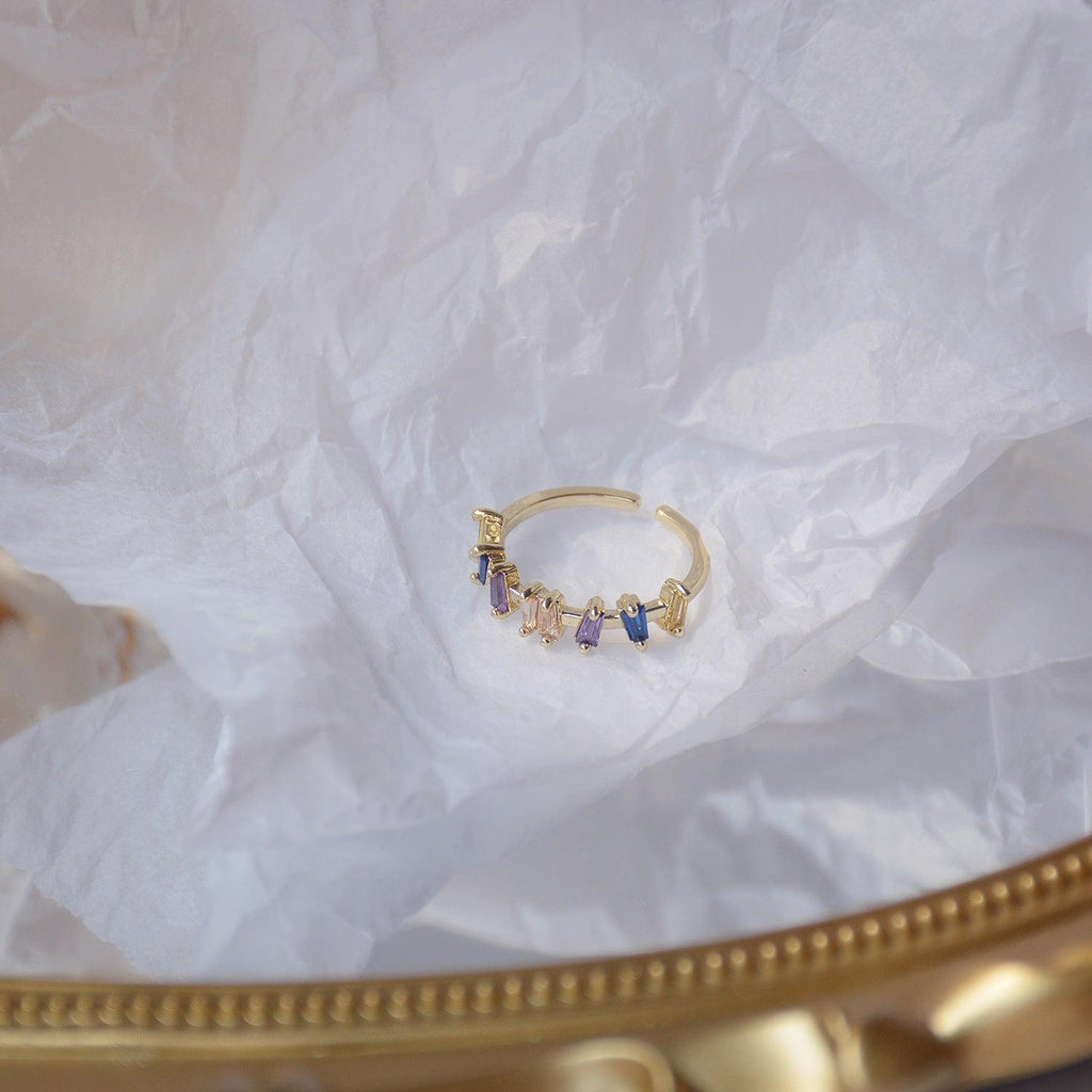 Regenbogen-Edelsteinring