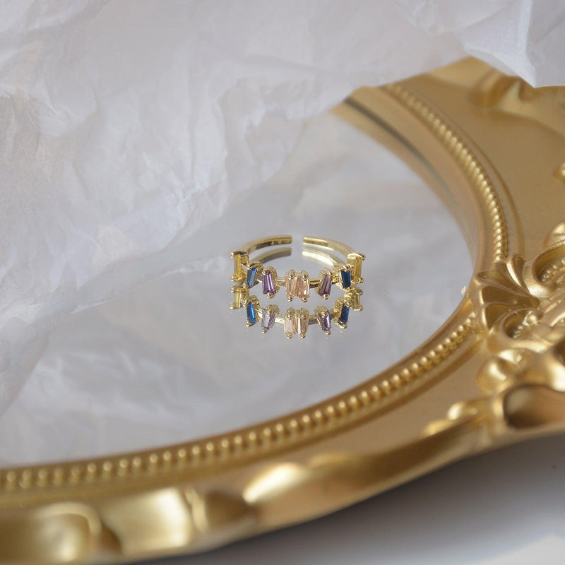 Regenbogen-Edelsteinring