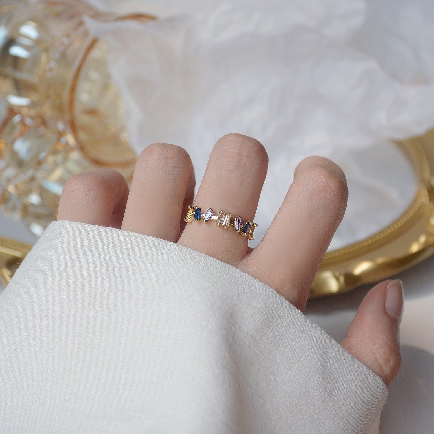 Regenbogen-Edelsteinring