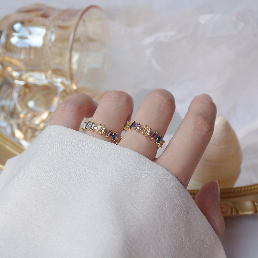 Regenbogen-Edelsteinring