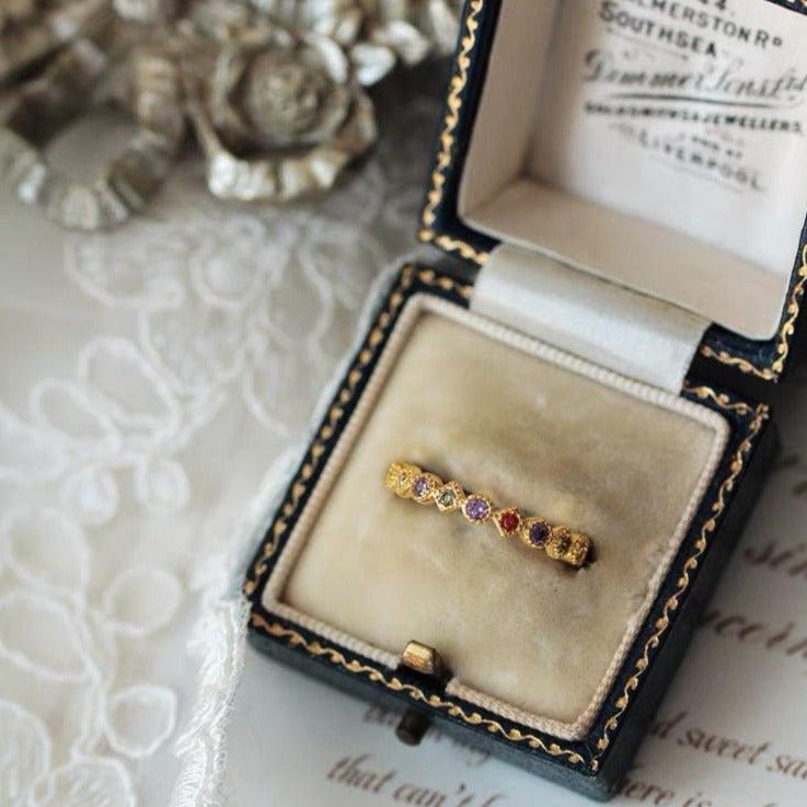 Regenbogenring (massives Silber)