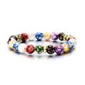 Echtes Stein-Chakra-Armband