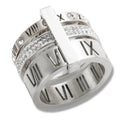 Roman Elegance Dreifachring Silber