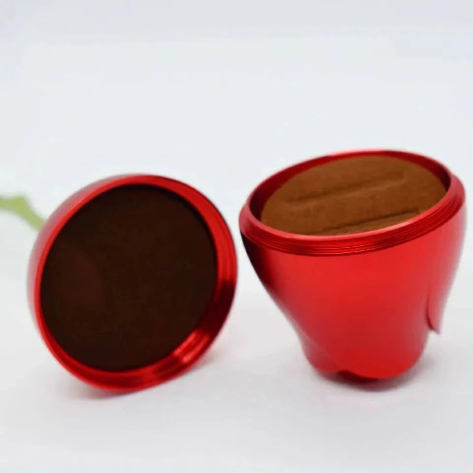 Rosen-Geschenkbox mit Halskette – Elegantes LoveSpark-Schmucketui