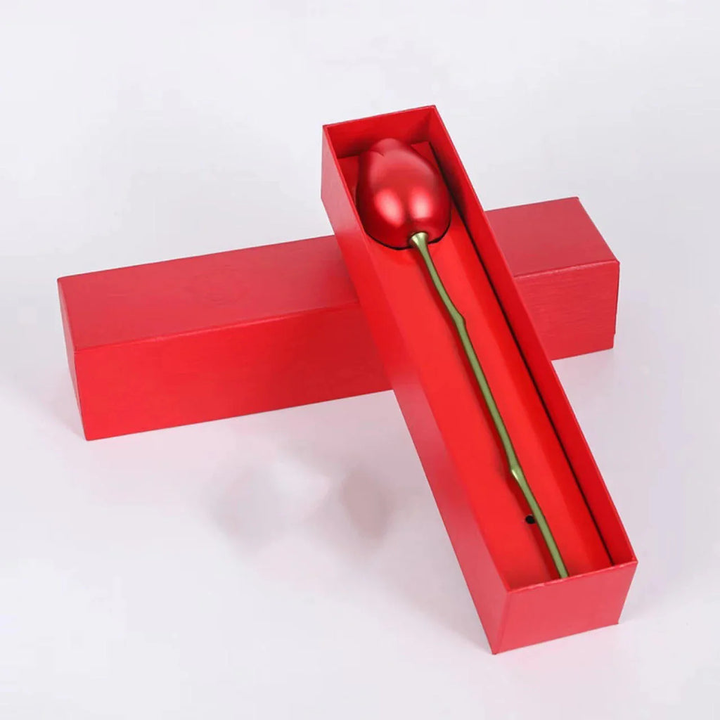 Rosen-Geschenkbox mit Halskette – Elegantes LoveSpark-Schmucketui