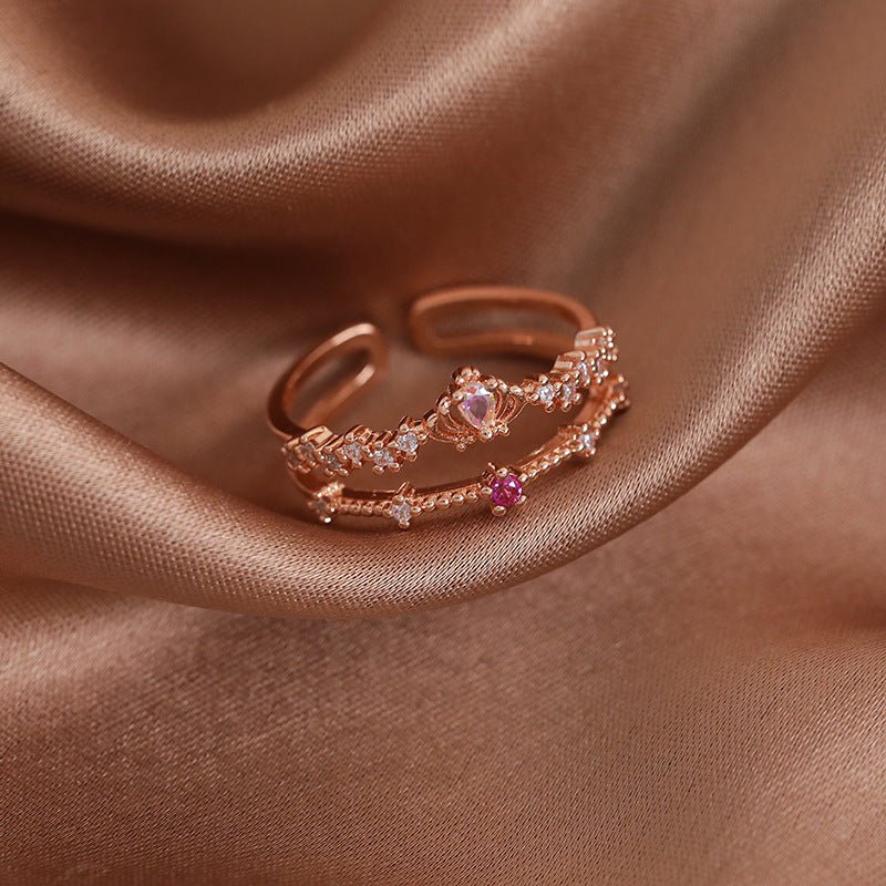 Tiara-Ring aus Roségold – Valentina