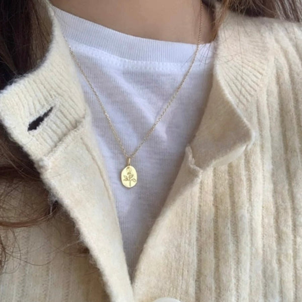 Rosenkette (massives Silber) - Vicky