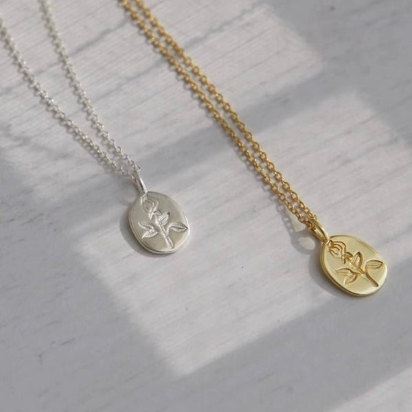 Rosenkette (massives Silber) - Vicky