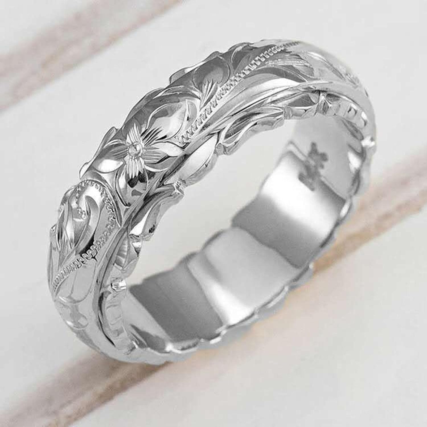 Carmiora - Komplizierter Blumenschnitzerei Ring