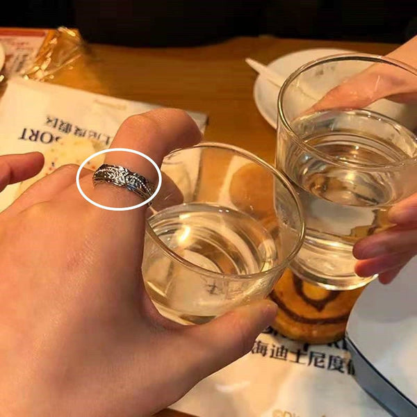 Chavri - Komplizierter Blumenschnitzerei Ring