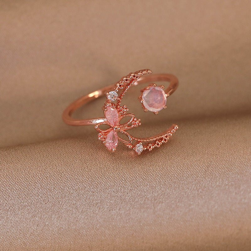 Rosiger Mondblumenring