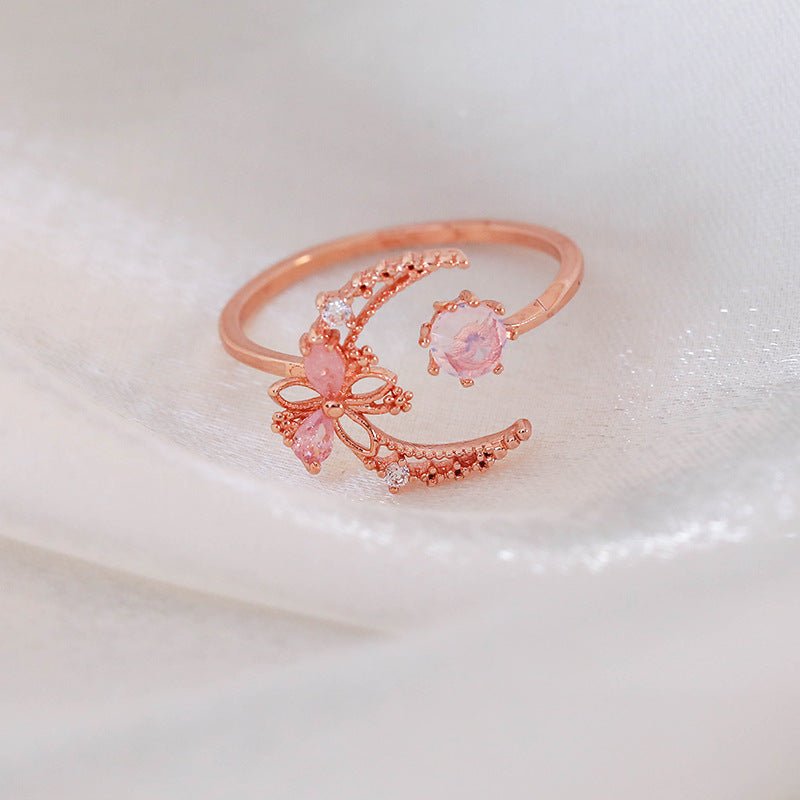 Rosiger Mondblumenring