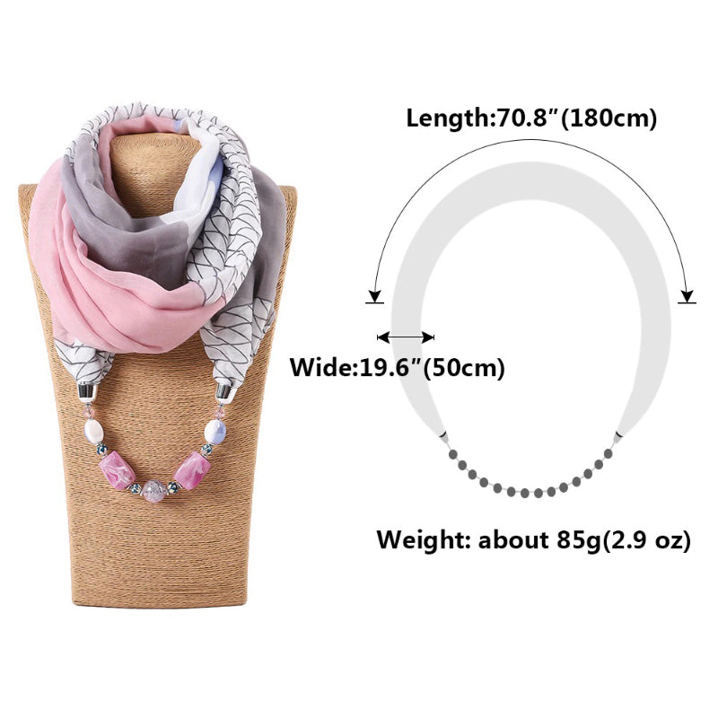 Wickelschal mit Perlenanhänger im böhmischen Stil