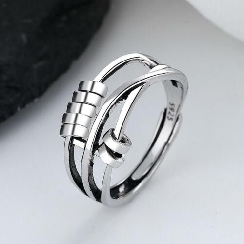 925 Silber | Sterling Silber Fidget Ring - verstellbar