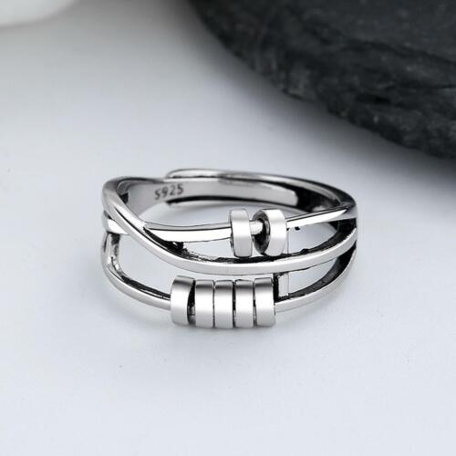 925 Silber | Sterling Silber Fidget Ring - verstellbar