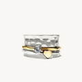 Sage - Drehring aus Sterlingsilber mit blauem Topas
