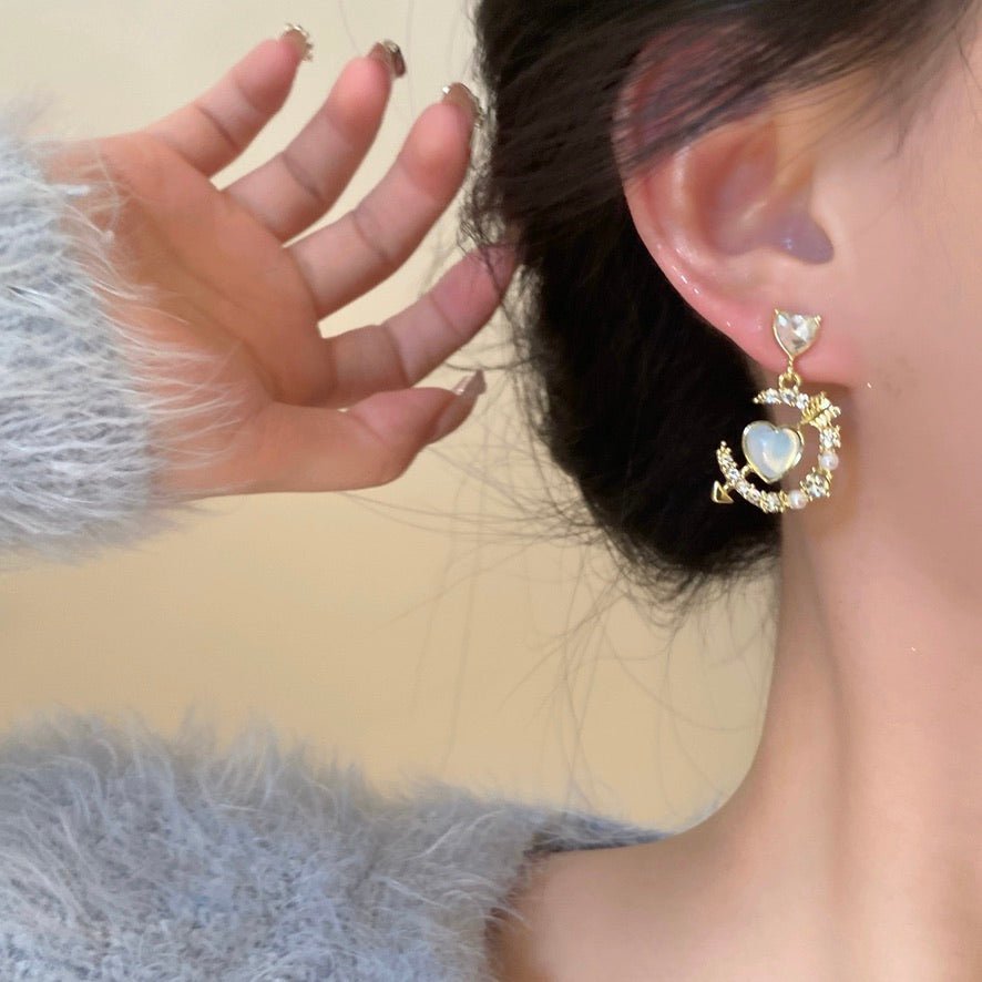 [Beispielverkauf] Herz- und Pfeilohrringe