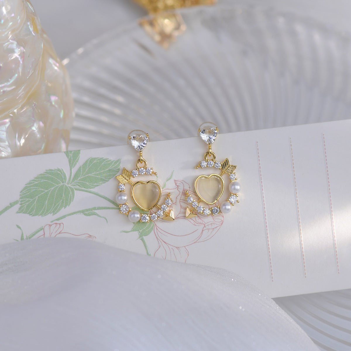 [Beispielverkauf] Herz- und Pfeilohrringe