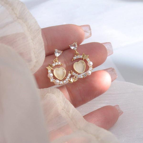 [Beispielverkauf] Herz- und Pfeilohrringe