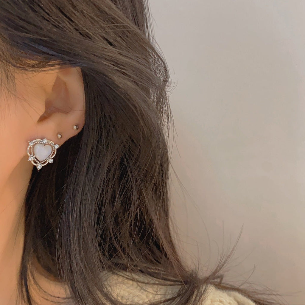 [Beispielverkauf] Herz-Ohrstecker - Echo