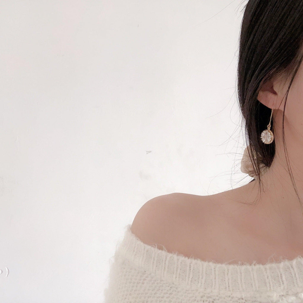 Meereslandschaft-Einfädler-Ohrringe