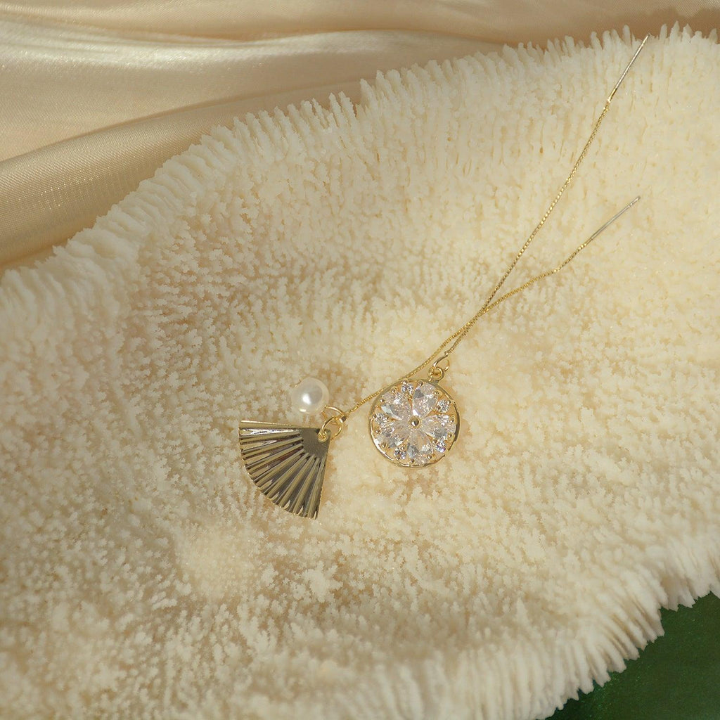 Meereslandschaft-Einfädler-Ohrringe