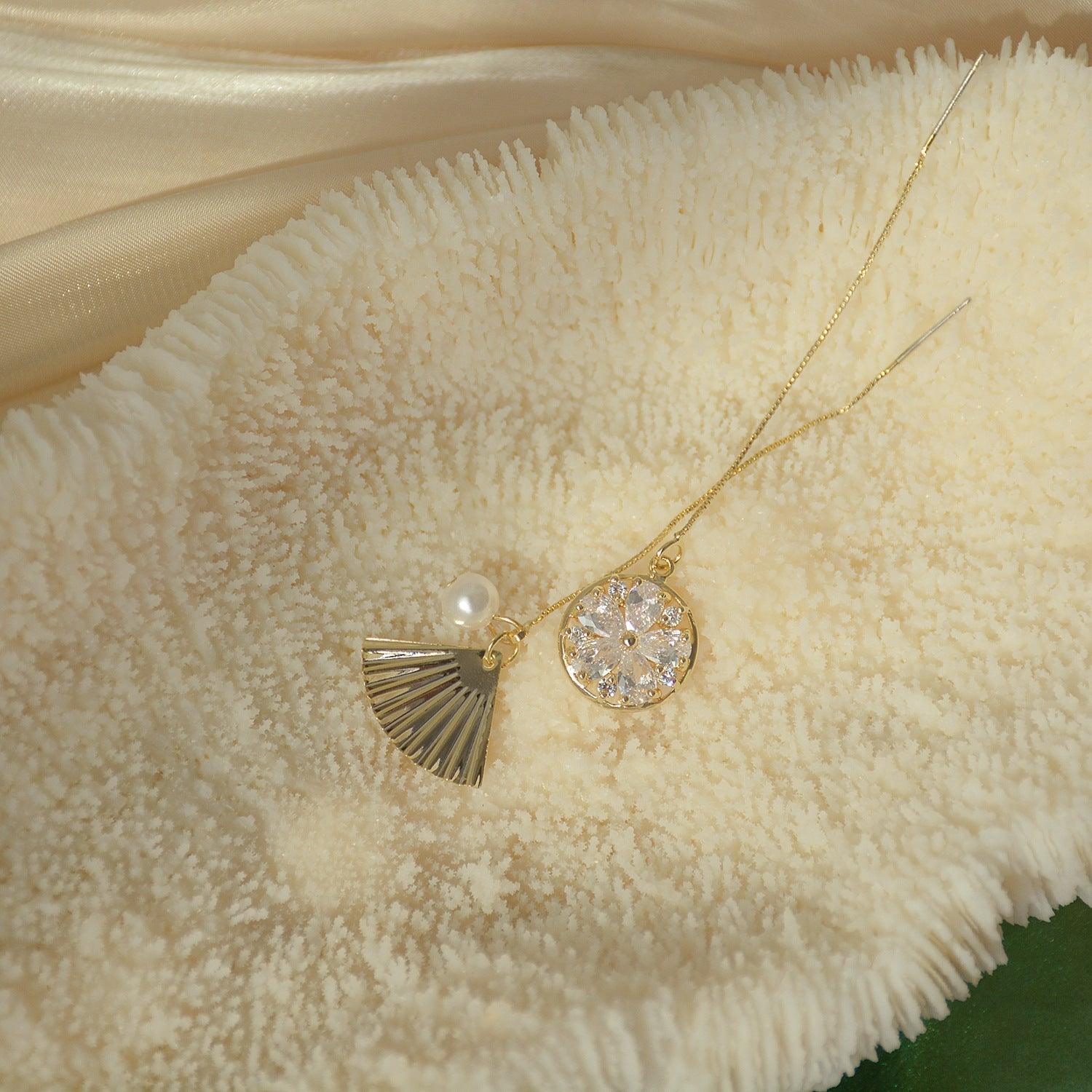 Meereslandschaft-Einfädler-Ohrringe