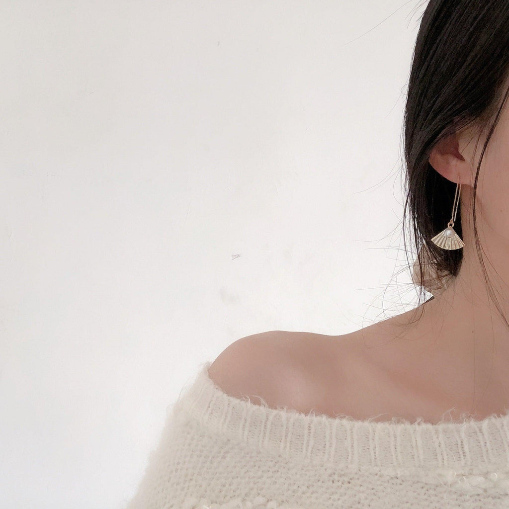 Meereslandschaft-Einfädler-Ohrringe