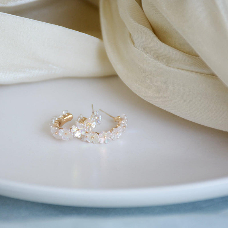 Creolen mit Muschelblume