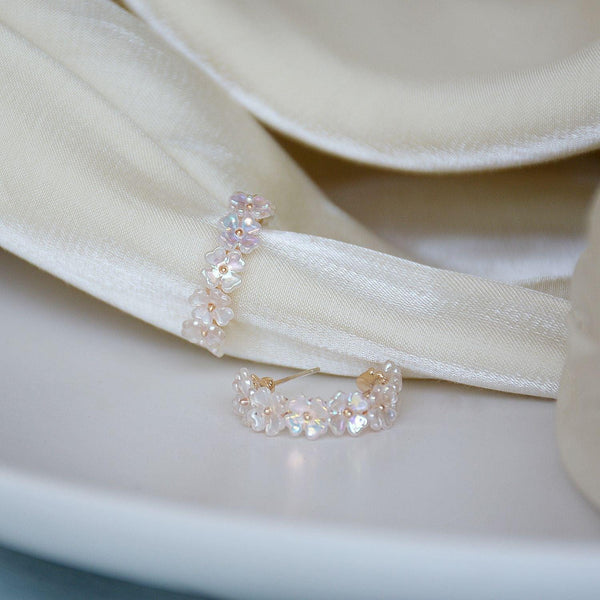 Creolen mit Muschelblume