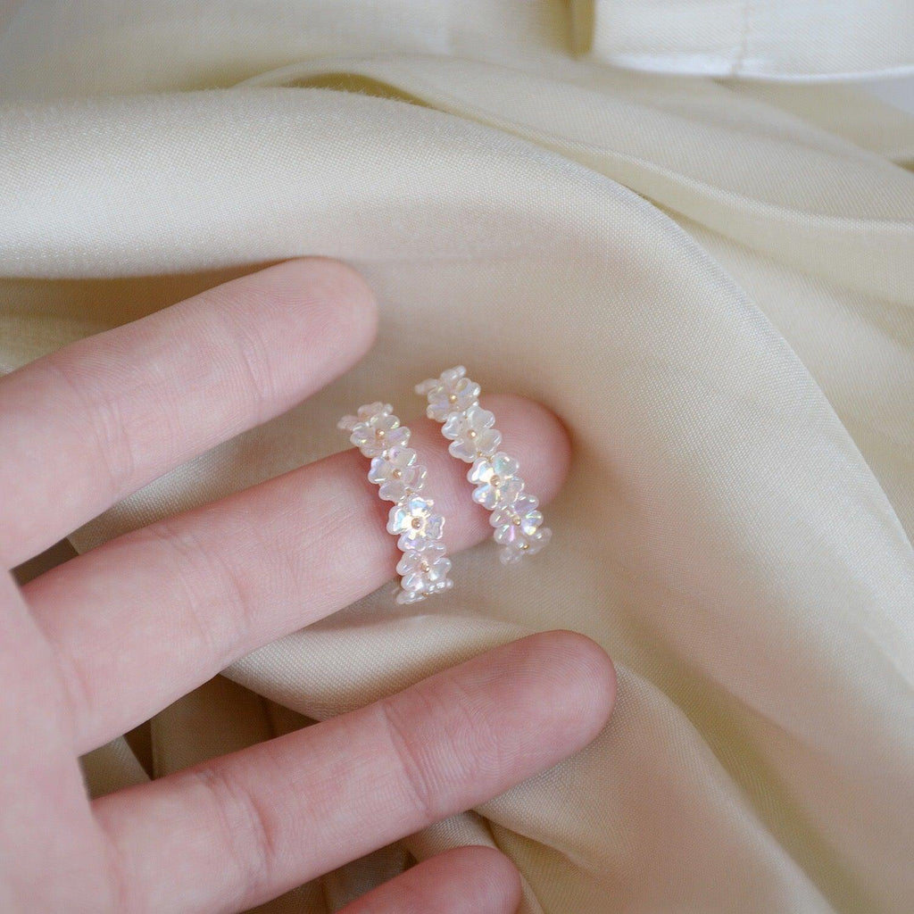 Creolen mit Muschelblume