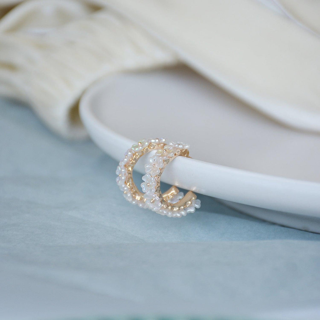 Creolen mit Muschelblume