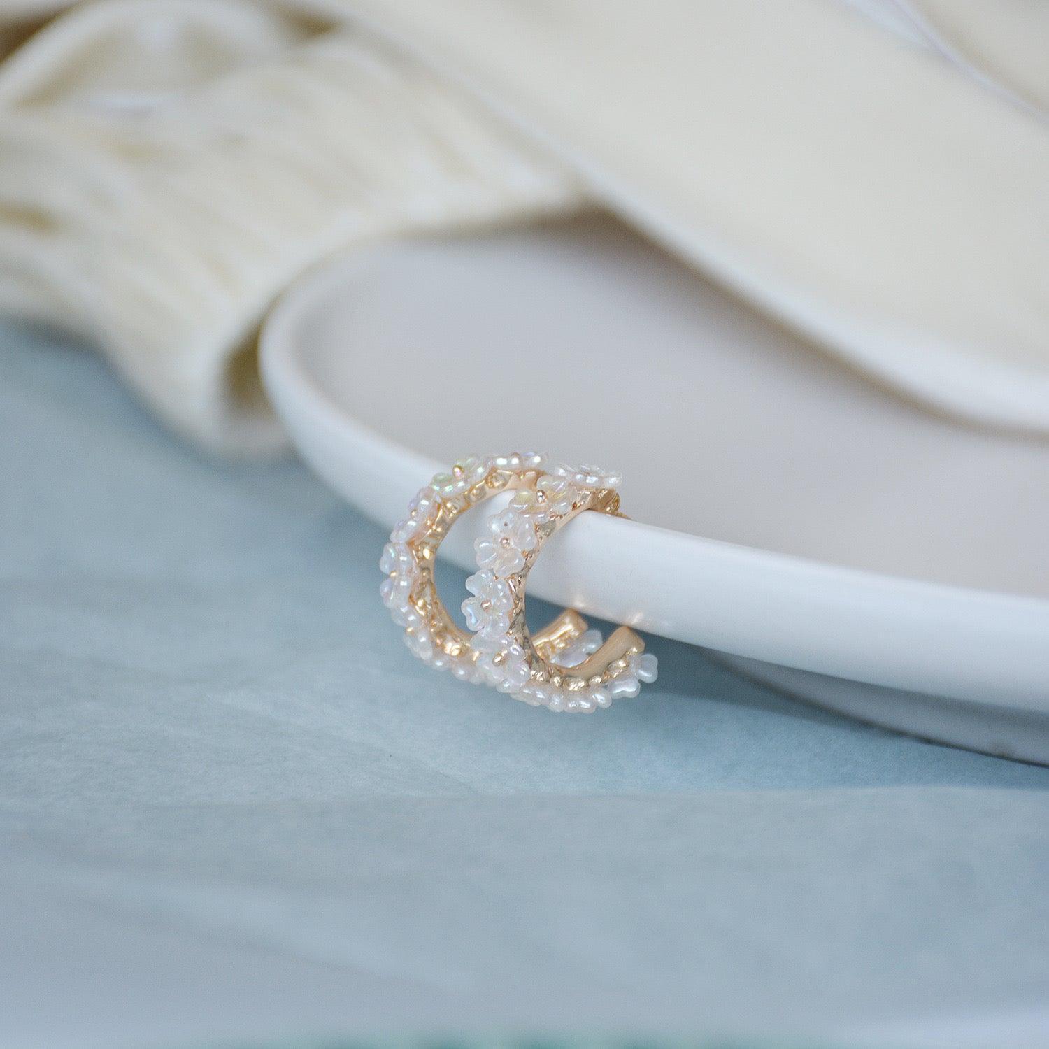 Creolen mit Muschelblume