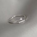 Sternschnuppenring – 2 Stile (massives Silber)