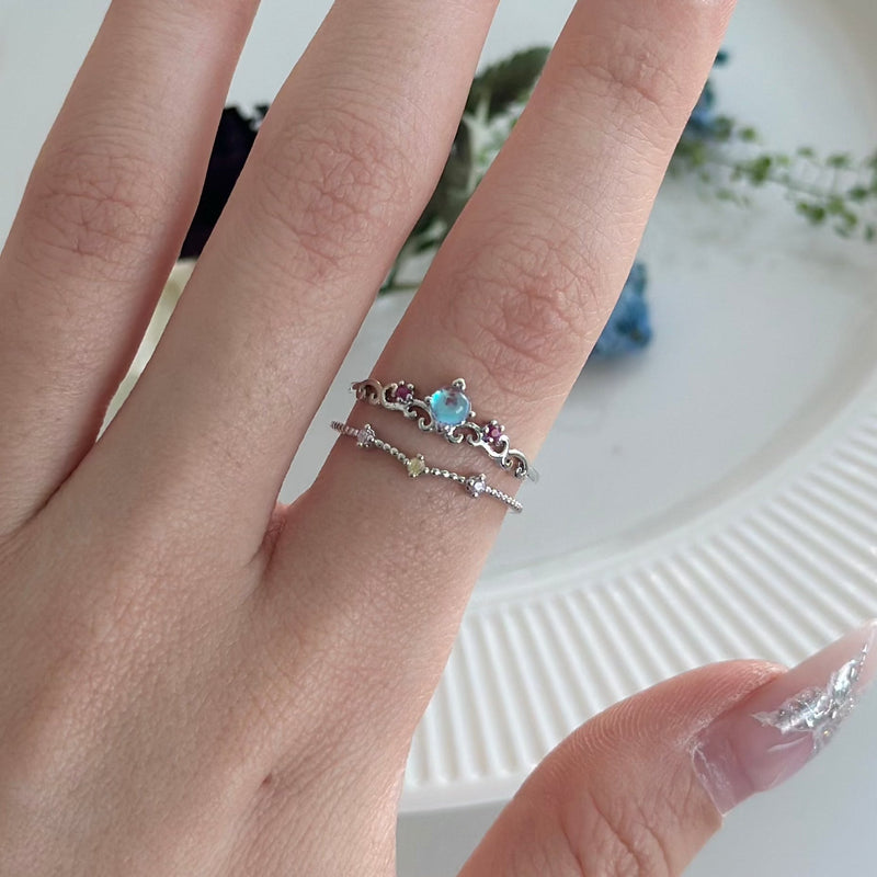 Silberner Aurora-Ring - Gretchen