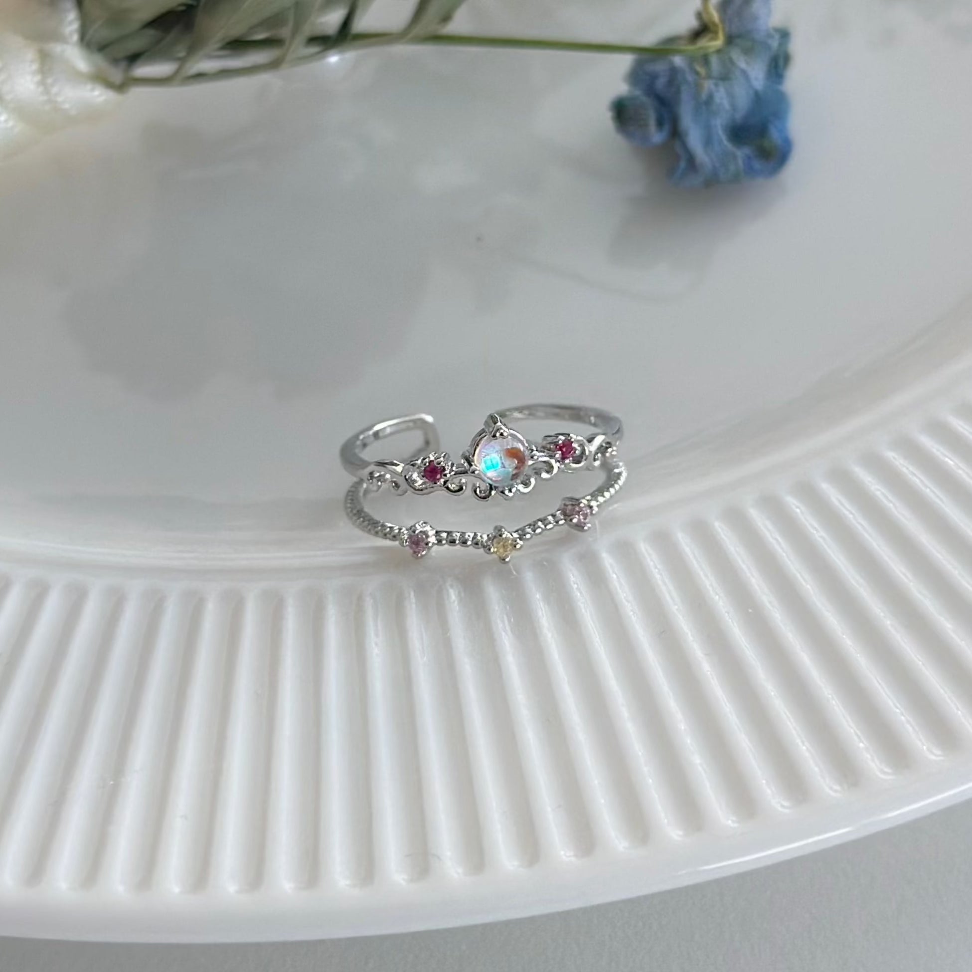 Silberner Aurora-Ring - Gretchen