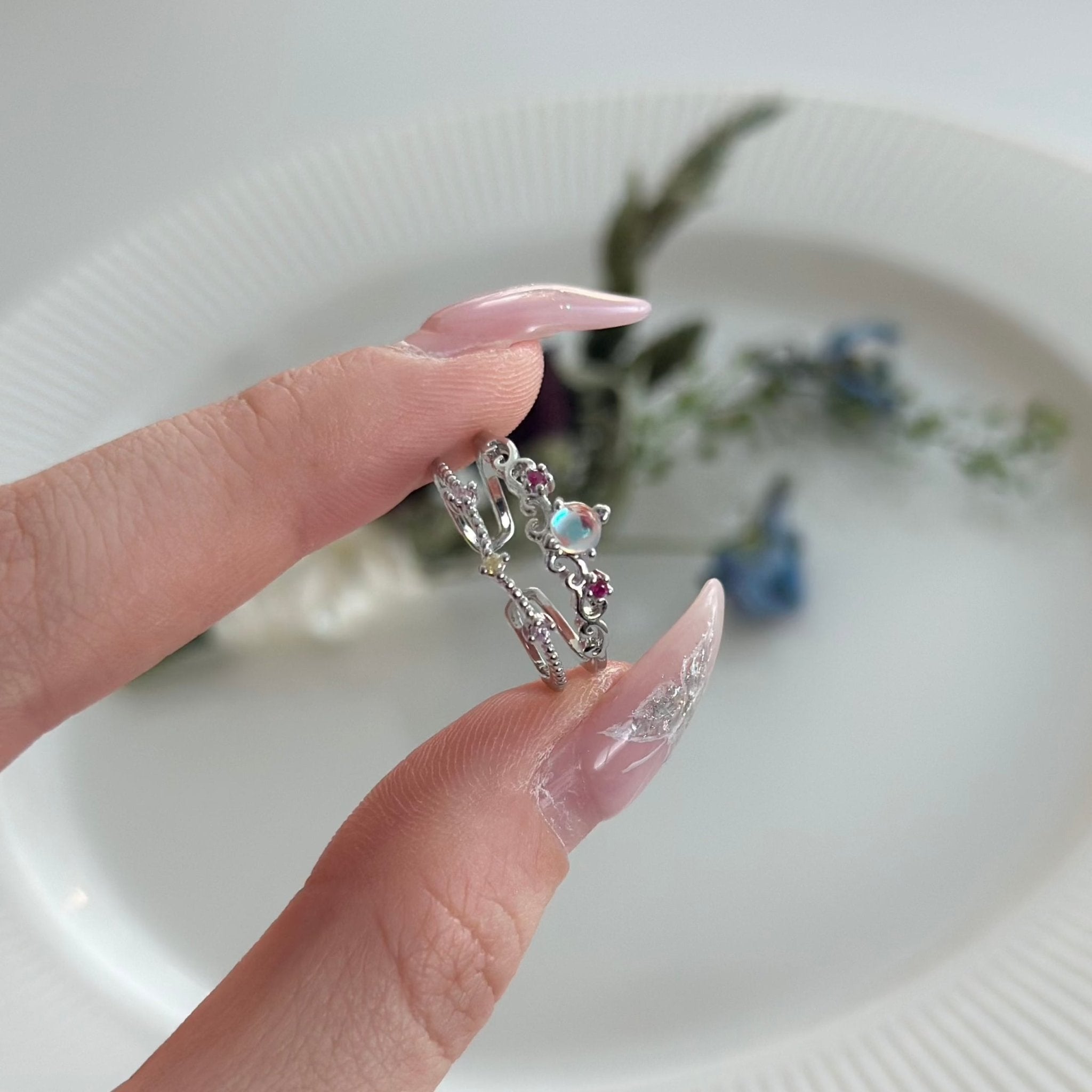 Silberner Aurora-Ring - Gretchen