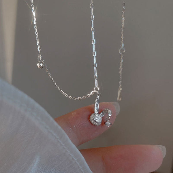 Silberne Hasenhalskette (massives Silber)