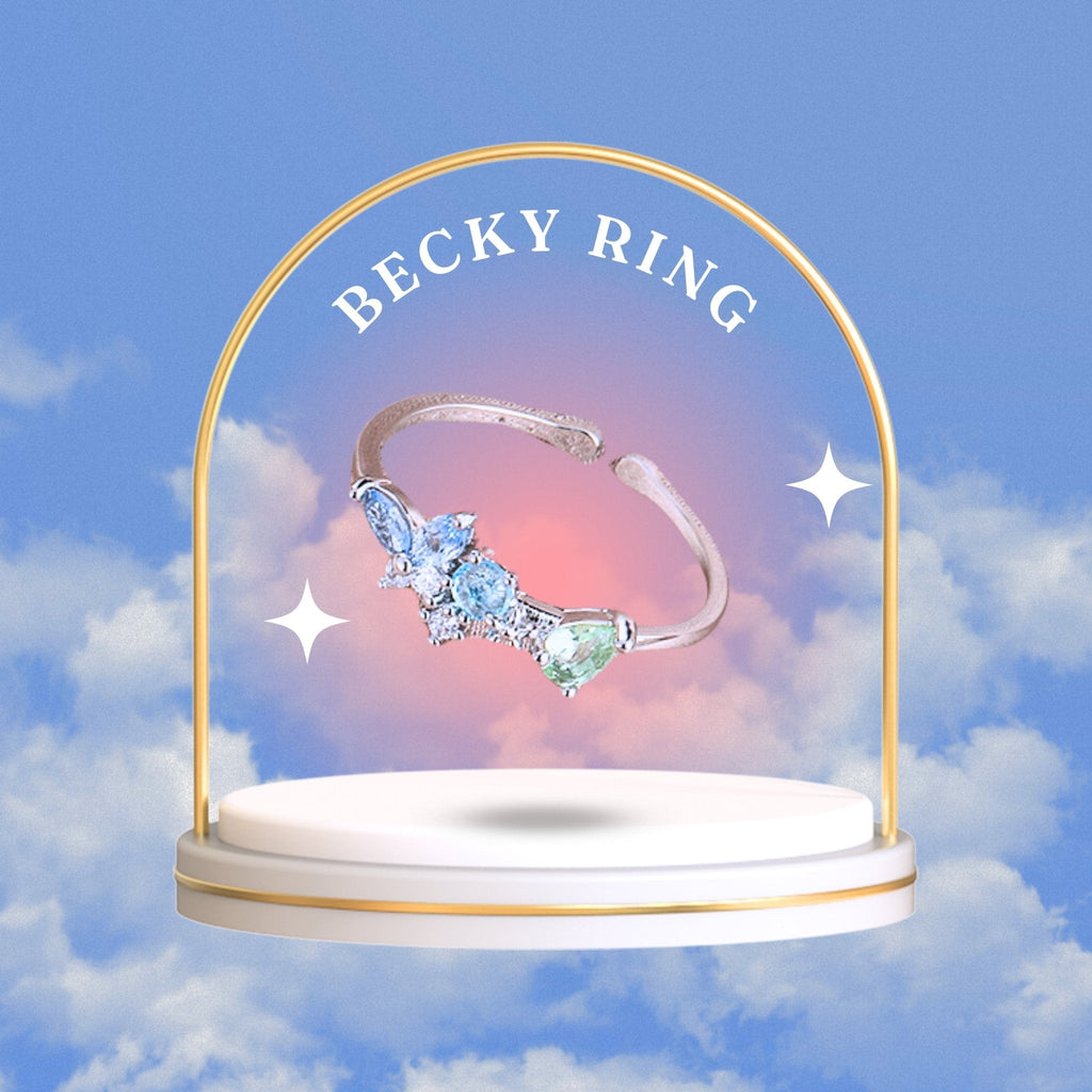 Silberner Schmetterlingsring - Becky