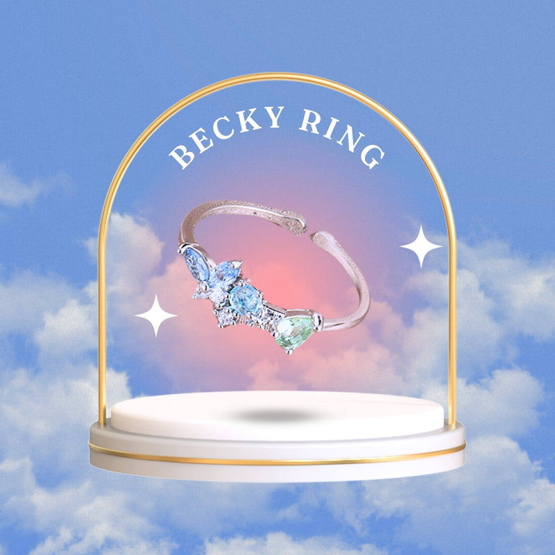 Silberner Schmetterlingsring - Becky