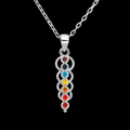 Silberne Chakra-Halskette